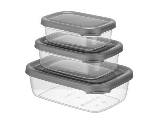 Set of 3 Storage Boxes 1.2L+0.67L+0.4L