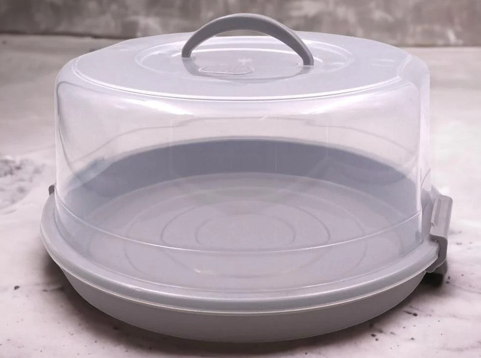 Maxi Round Cake Container with High Cover & Handle