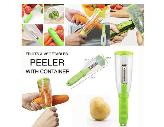Vegetable and Fruit Peeler with Storage Box V type