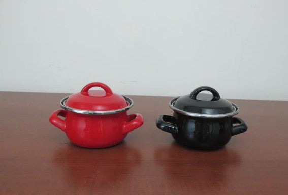 Enamel Coated Mini Casserole; 10 cm