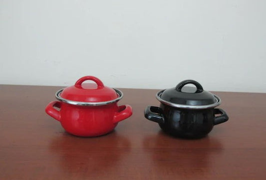 Enamel Coated Mini Casserole; 10 cm