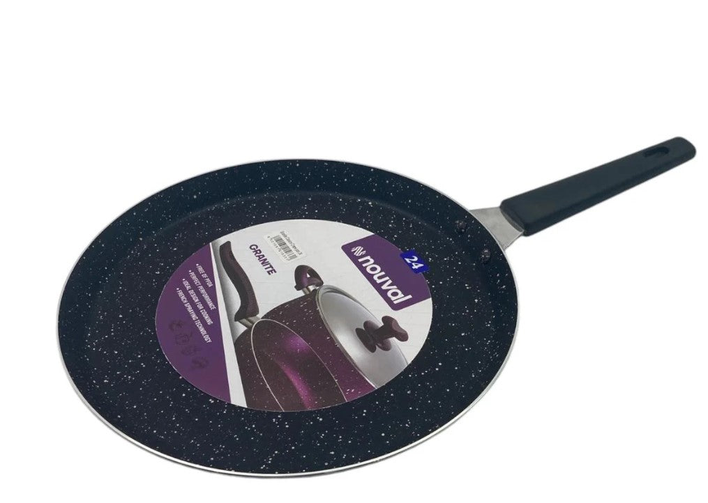 Black Granite Nouval Crepe Pan 24 cm