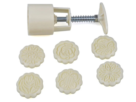 Big Maamoul Round Press with Spring 6 designs