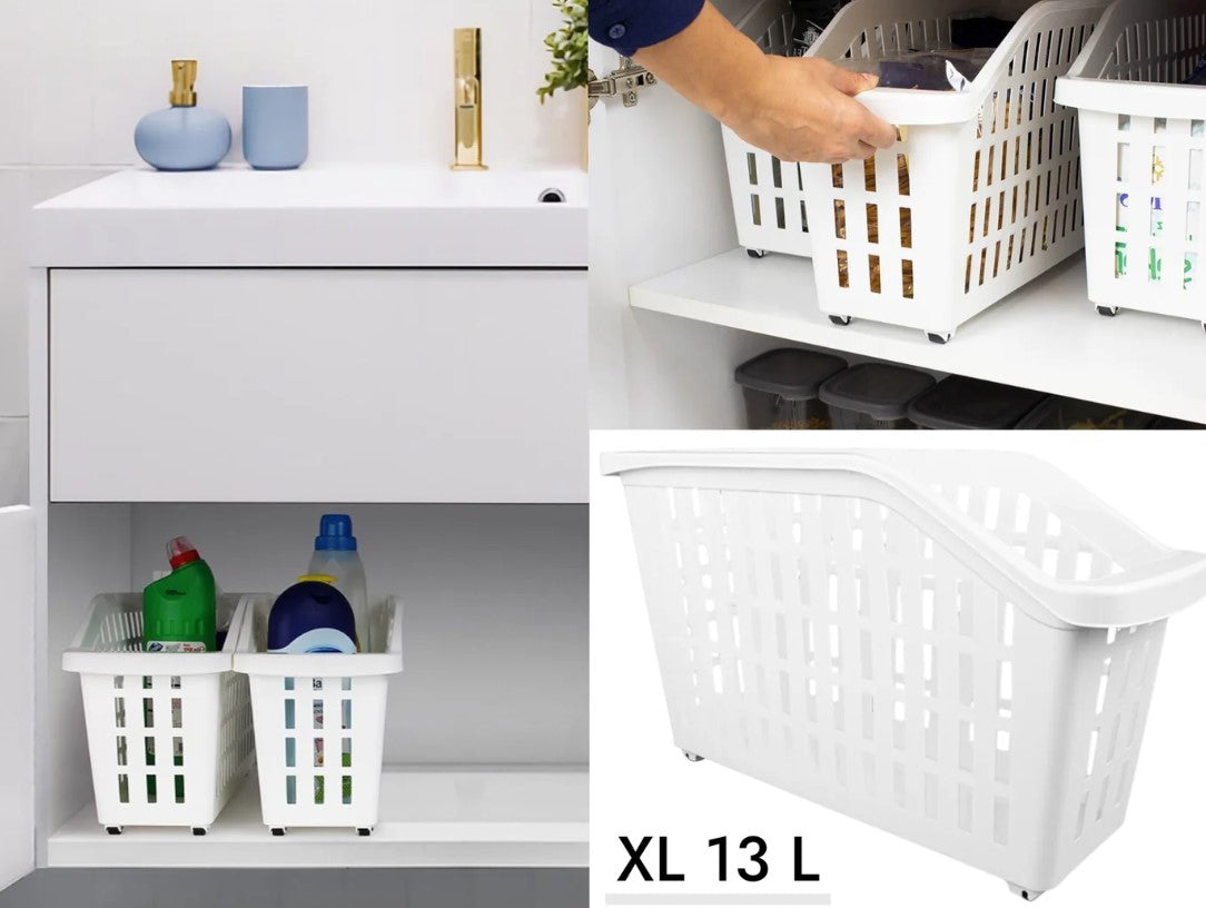 DecoBella Extra Large Organizer Basket with Wheels