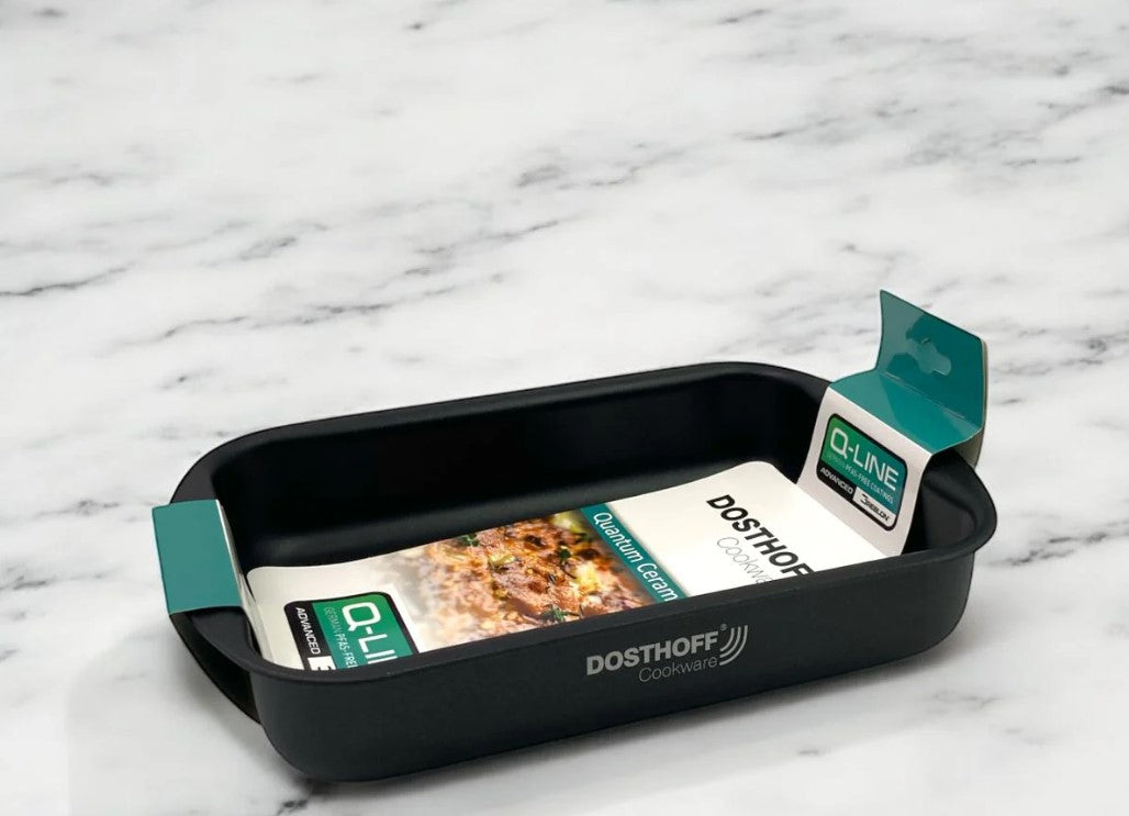 Dosthoff Black Quantum Rectangular Oven Tray 25 cm