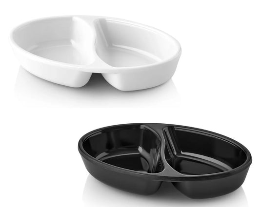 Melamine Oval Divided Small Plate 11 cm