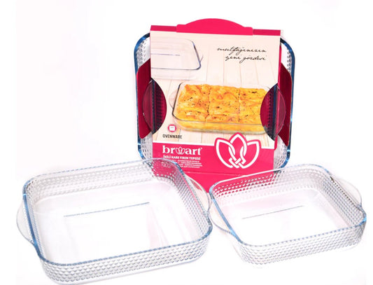 Dotted Squared Oven Tray Set of 2