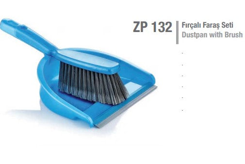 Dust pan with brush set