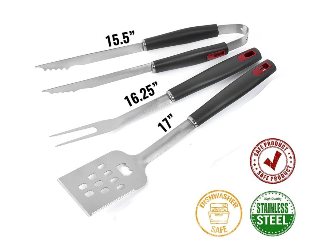 Set of 3 High Quality BBQ tools