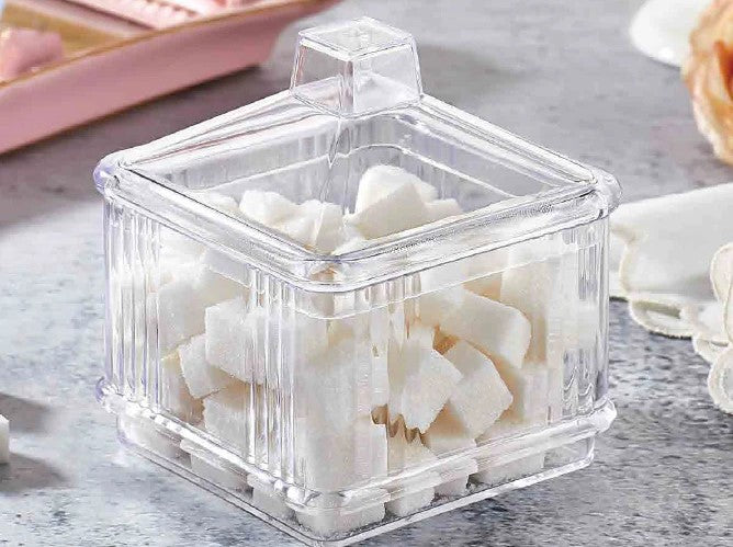 Acrylic Square Suager Server with Cover