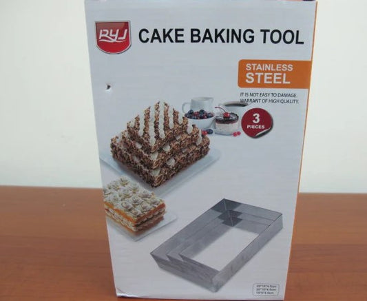 Rectangular Shaped Rings for Cake