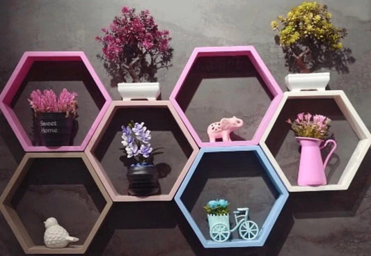Colorful Honeycomb Frame Rack