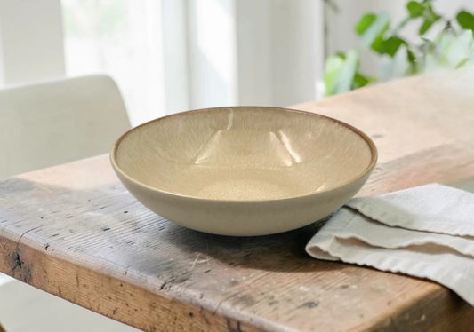 Dosthoff Glazed Beige Slade Plate 19.5 cm