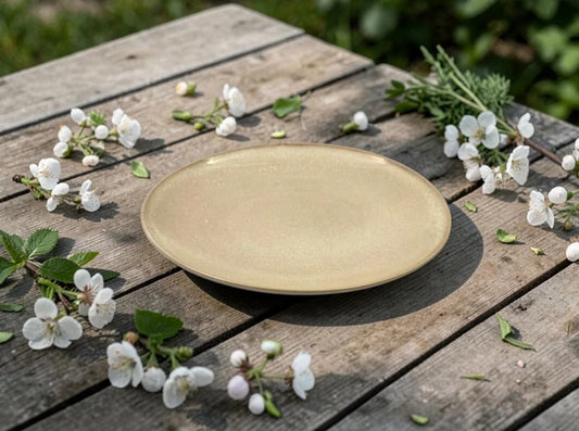 Dosthoff Glazed Beige Side Plate 21.5 cm