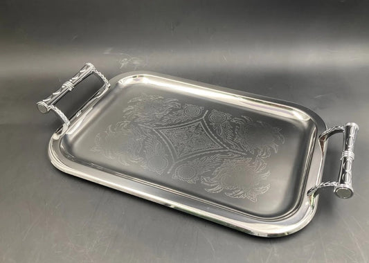 Dosthoff Elegance Eng Serving Tray Prem SS 18/10 40cm