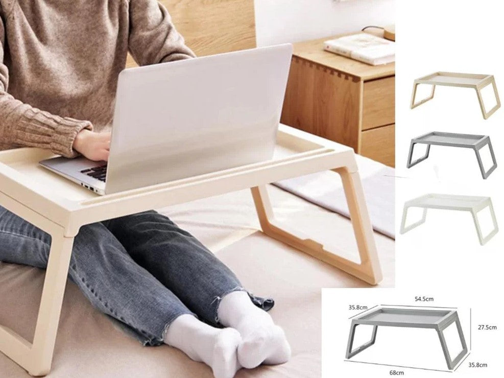 Folding Plastic Tray For Laptop Ipad Breakfest in Bed