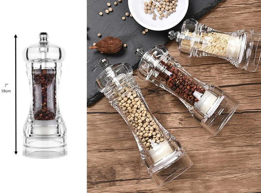Acrylic Pepper Grinder 18 cm