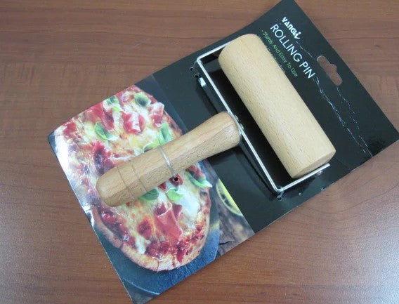 Wooden Rolling Pin with Wooden Handle