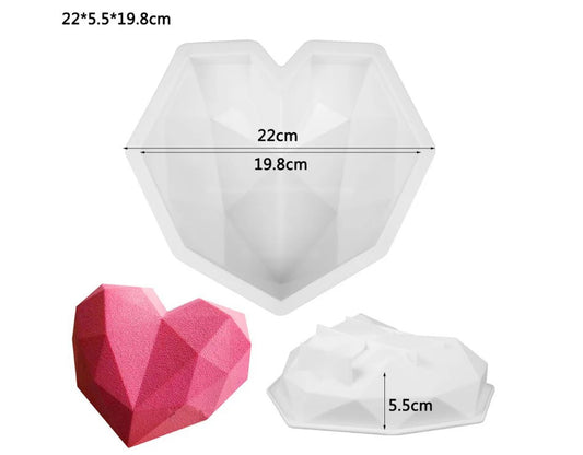 Silicon 3D Heart Mold