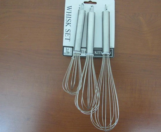 Stainless Steel Whisks Set of 3