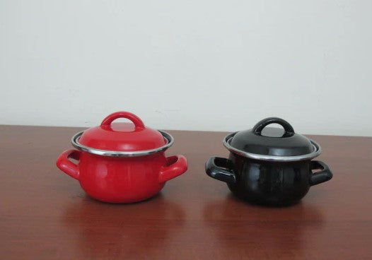 Enamel Coated Mini Casserole; 10 cm
