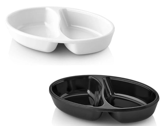 Melamine Oval Divided Small Plate 11 cm