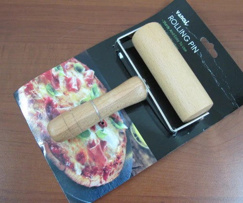 Wooden Rolling Pin with Wooden Handle