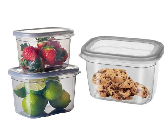 Set of 3 Storage Boxes 2.3L+1.3L+0.8L