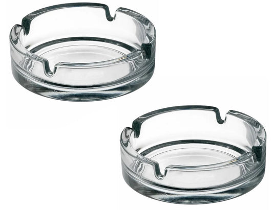Glass Ashtray 10.5 cm X2