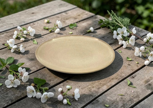 Dosthoff Glazed Beige Side Plate 21.5 cm