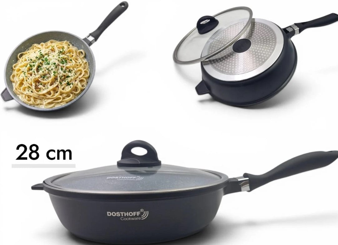 DOSTHOFF INDUCTION MASTER SAUTE PAN BLACK 28 CM 4.5 L