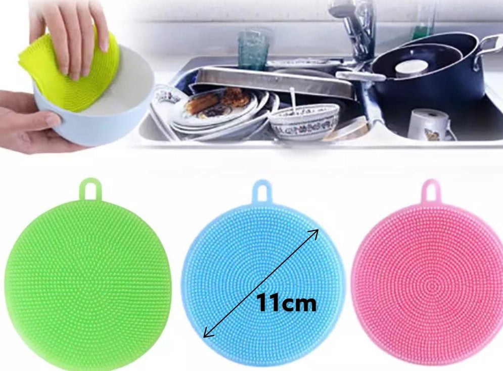 Round Silicon Sponge 11cm x3