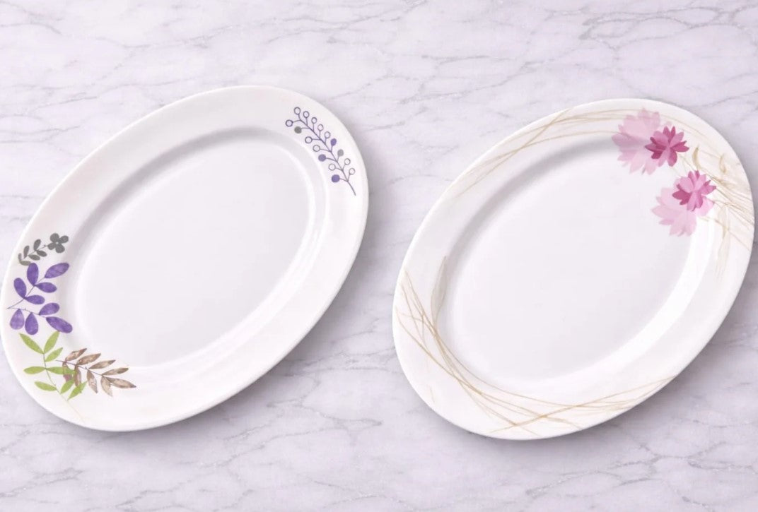 Melamine Oval Serving Plate; 12"