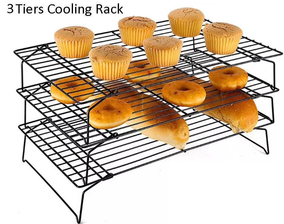3 Tiers Cooling Rack 41x26x5.5 cm