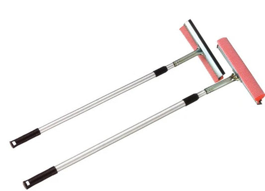 Window Cleaner with Sponge and Squeegee