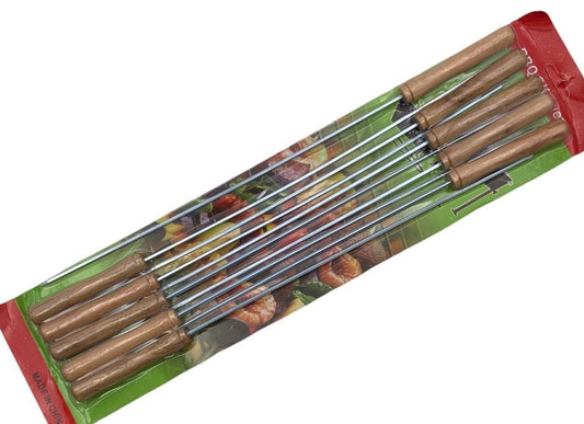BBQ Skewers with wooden handle; 10 pcs