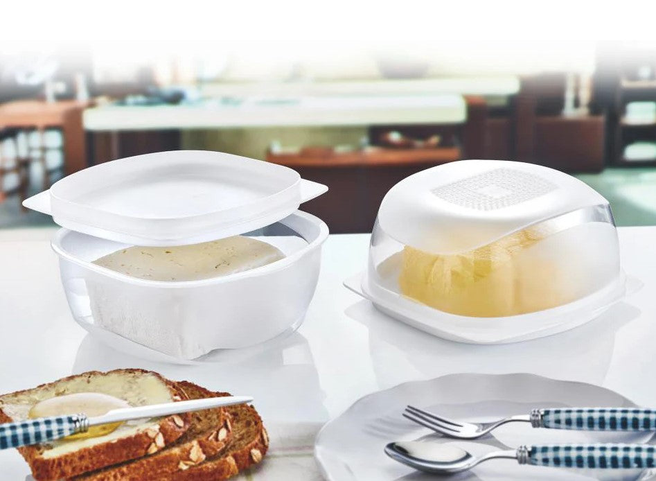 Small Plastic Cheese Keeper and Presentation Board