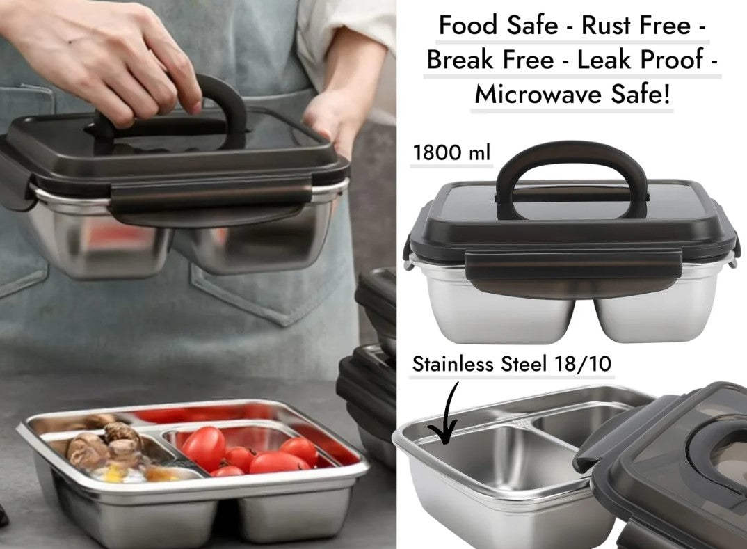 Dosthoff Stainless Steel 2 Compartments Food Container