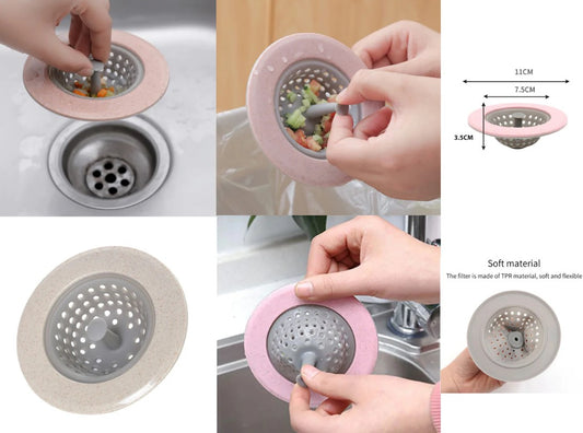 Drain Strainer Silicon with Clever Pull Design
