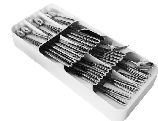 Large Compact Cutlery Organizer 9 cells