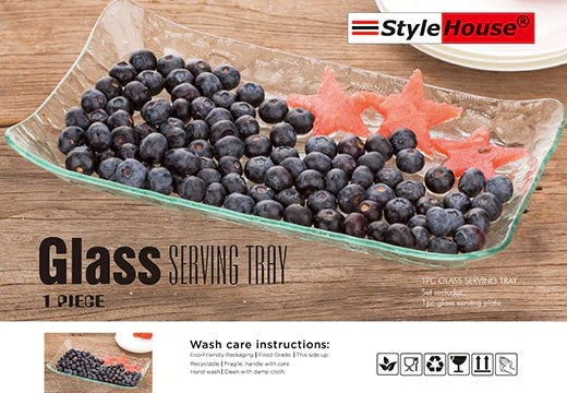Rectangular Glass Serving Plate