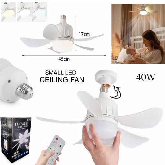 Small LED Ceiling Fan 40W