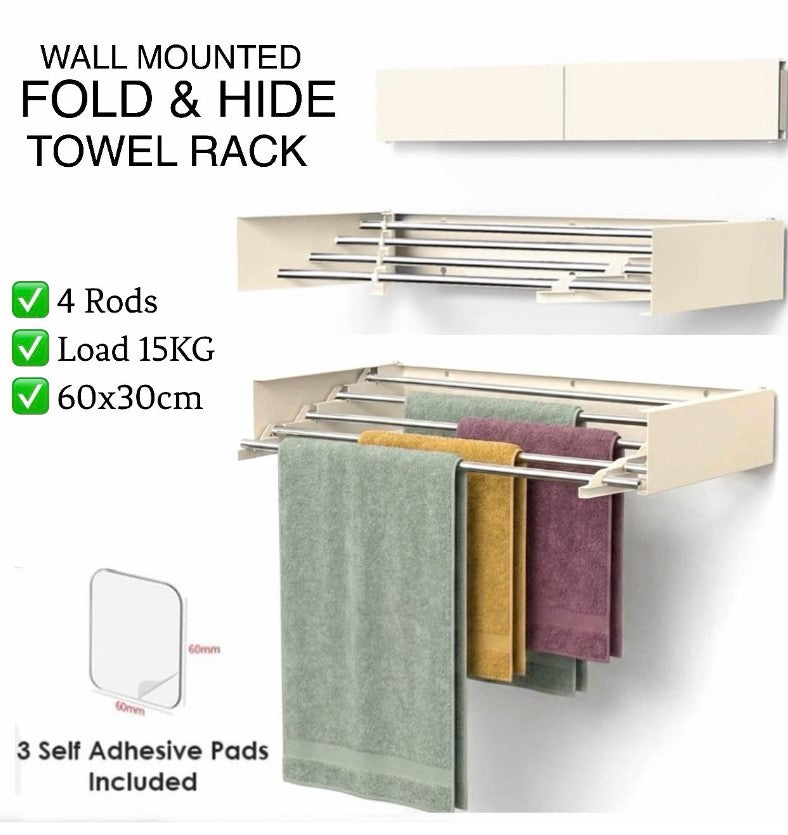 Fold & Hide Towel Rack