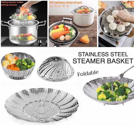 Stainless Steel Foldable Steamer Basket