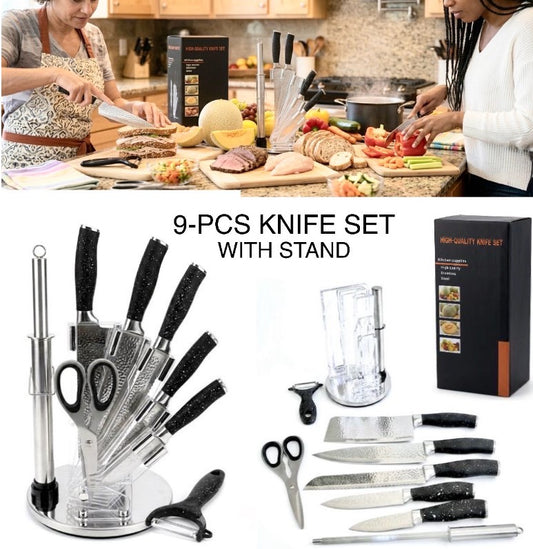 Knife Set With Stand