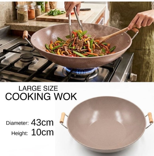 Large Wok (43cm)- Gray