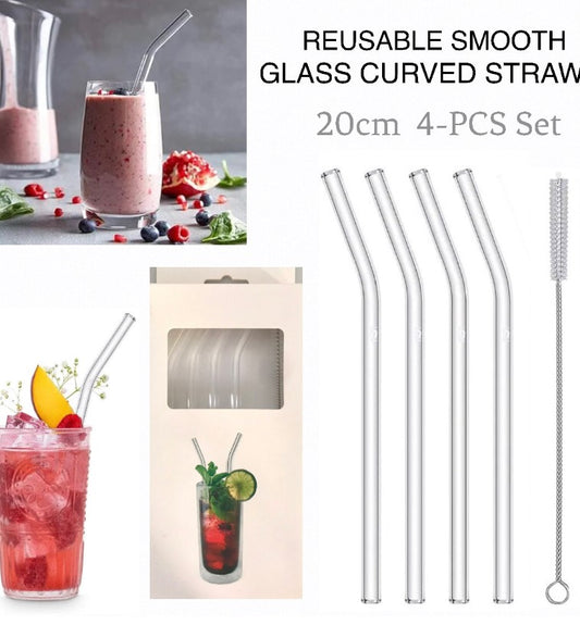 Clear Glass Straws