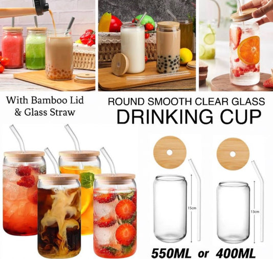 Round Glass Cup 550ml
