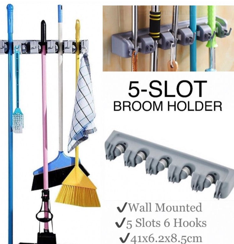5-Slot Broom Holder