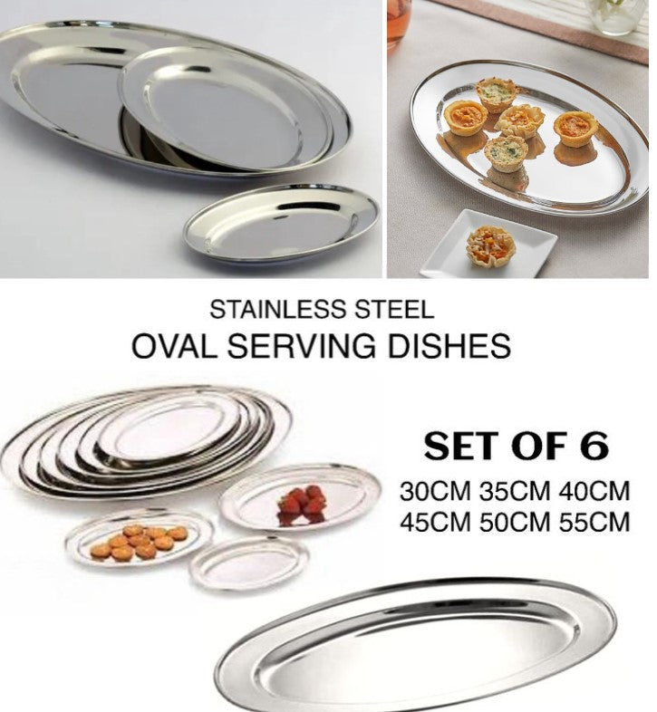 6-Pcs Oval Dishes